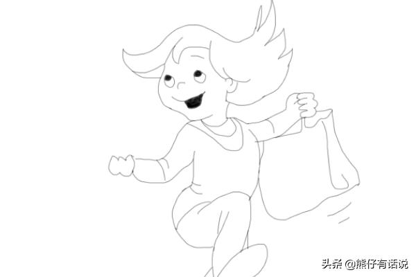 女孩怎么画,如何画上学的小女孩的简笔画？