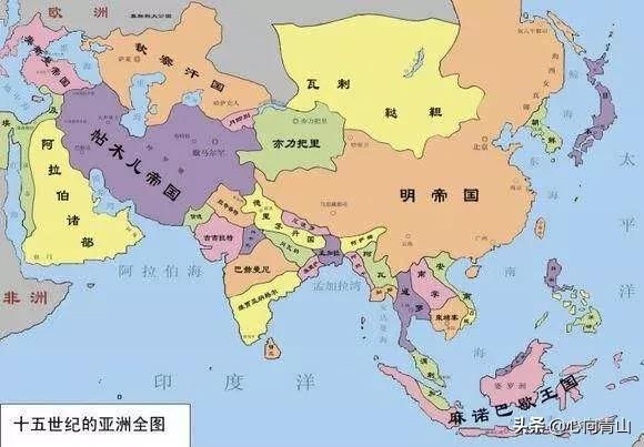 用西方画历史地图的标准,明朝疆域明显比清朝的疆域大吧？