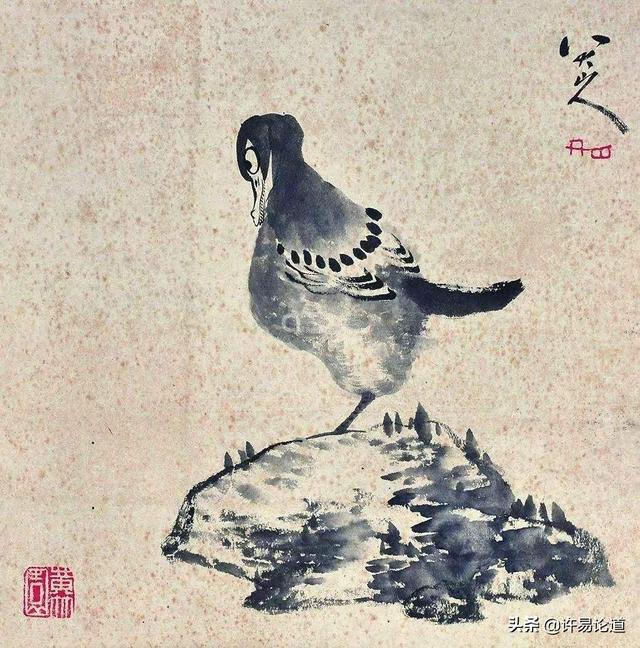八大山人画作中,那白眼,越看越抽象,你喜欢吗？