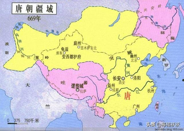 唐朝顶峰期间国土包括东亚,中亚,东中欧,西亚,东南亚,北亚吗？