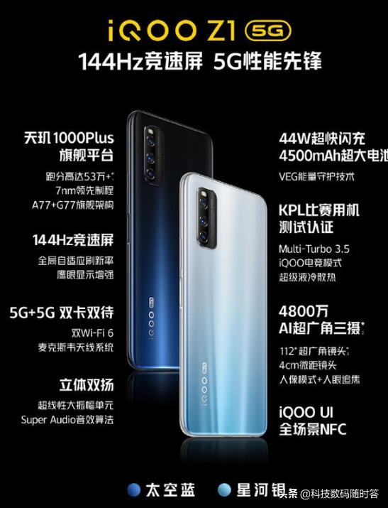 iQOO Z1在安兔兔上的跑分高达53万,性能强吗？