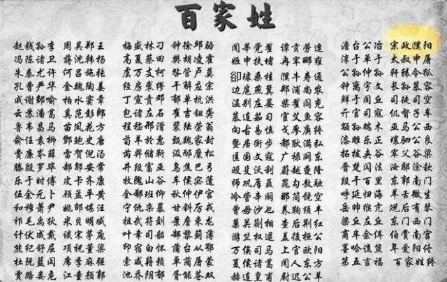 濮阳闿:现在还有姓濮阳这个姓的人吗？
