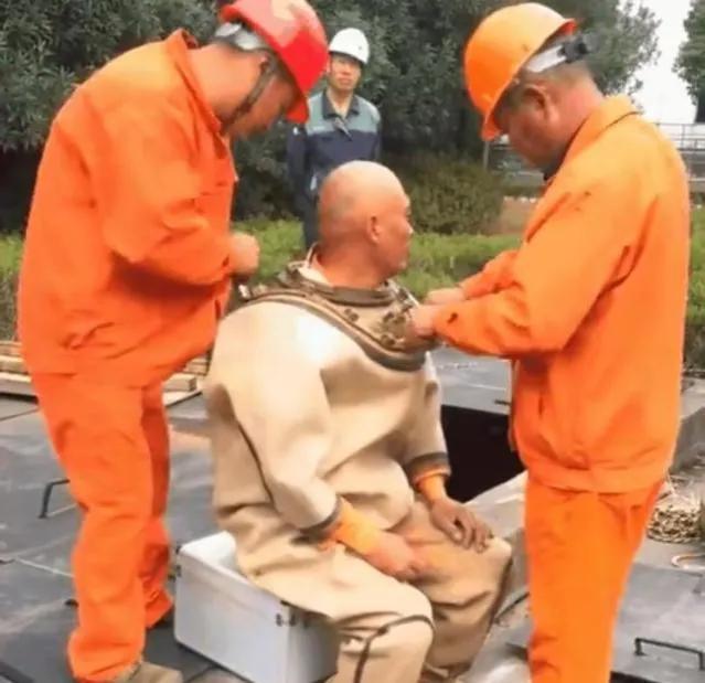 工地打桩灵异事件:工地潜水员为什么称为“水鬼”？他们下井前为何要携带一把剪刀？