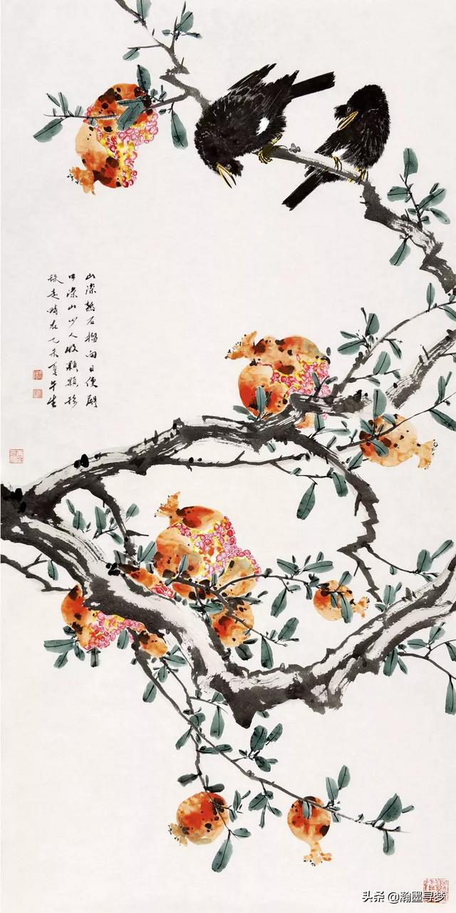 潍坊画石榴画家图片