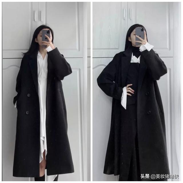 黑灰驼基础色大衣,怎么搭配才显高级感？