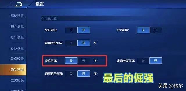 王者荣耀：玩家为什么要隐藏贵族等级？网友：怕长辈看到！你觉如何评价？