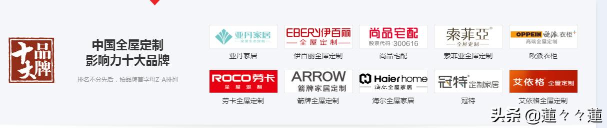 定制家具十大品牌有哪些？