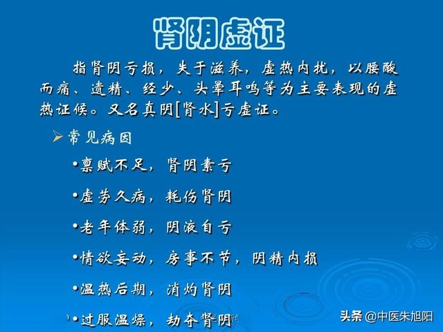 补肾疯子朱教授，肾阴虚与肾阳虚的区别与共同点，分别会造成什么后果