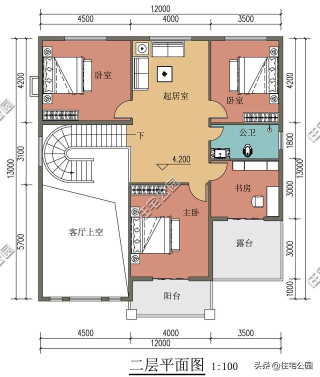 專注農村住宅設計,民宿設計12×12,這樣比較方正的宅基地,建房還是