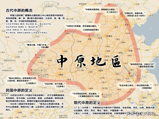 中原本来是陕西关中平原的简称,为什么现在中原变成了河南？