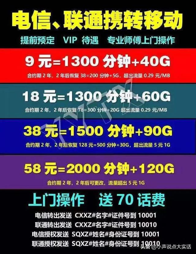 秀出你的手机卡套餐,敢问套餐哪家强？