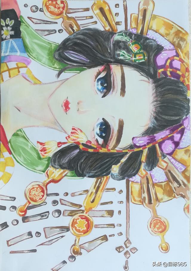 12岁女儿没事就画漫画人物,求教这些图片反应孩子内心怎样？