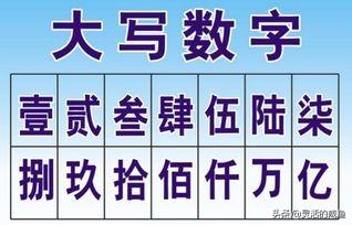 大写的一怎么写:大写的一，二，三，四，五，六，七，八，九，十，怎么写？