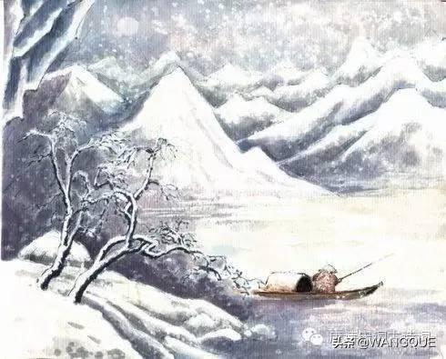 试问：独钓寒江都是雪,小舟怎能入江中？