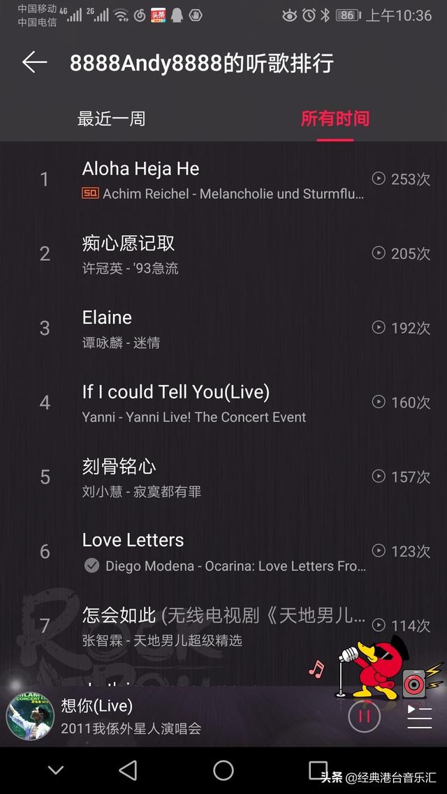 有哪些你非常喜欢的经典港台歌曲？你为什么喜欢这些歌曲？