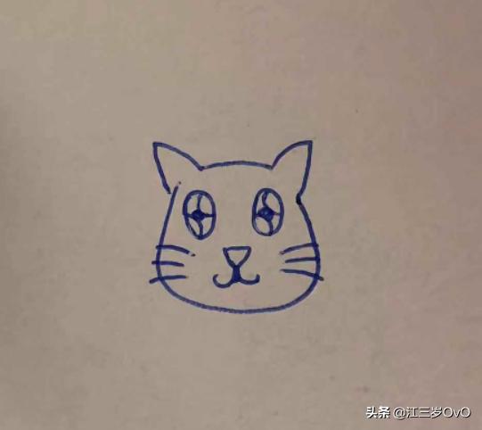 怎样画可爱的猫咪图片:怎么画小猫简笔画；小猫简单又可爱的画法？