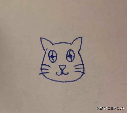 小花猫简笔画:小花猫简笔画图片 怎么画小猫简笔画；小猫简单又可爱的画法？