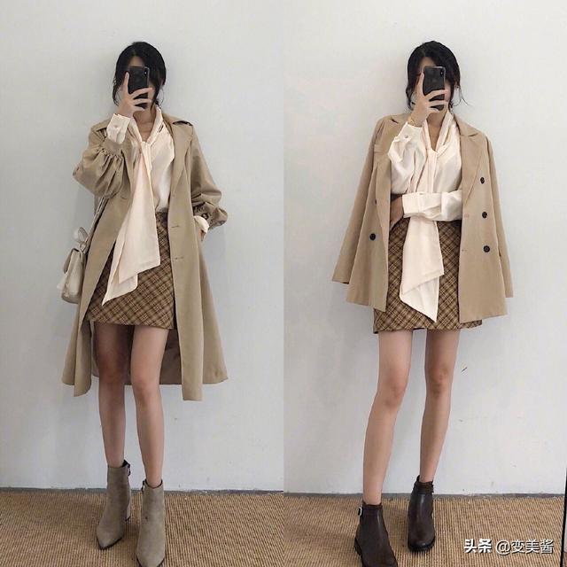 星星黑白色拼色绑带松:40岁的女人，怎样穿搭淑女又显瘦？