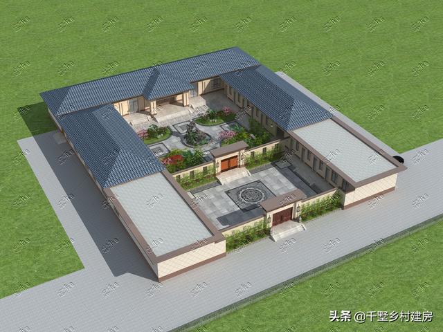 建造一个标准的两进四合院占地面积多大,房屋尺寸多少?-惠修网