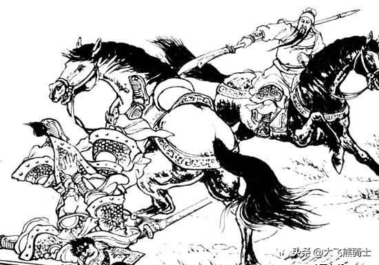 关羽被困土山,大战夏侯惇,许褚和徐晃,以一敌三,胜负如何?