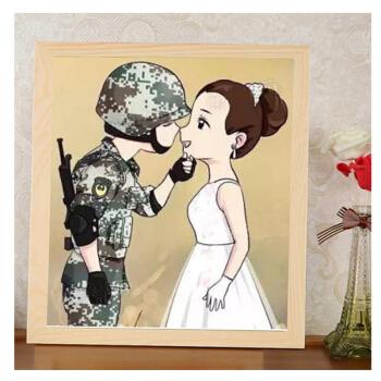 护士和军人情侣头像图片