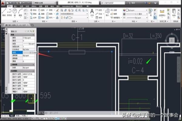 CAD2016如何选择线的粗细与线型？