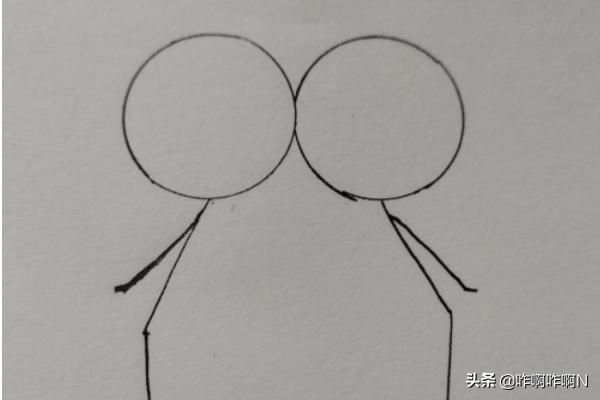 嘴唇简笔画,抖音火爆恋人的小人简笔画方法？