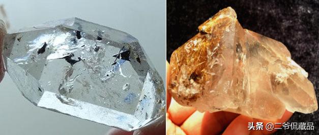 天然七彩水晶原石,天然水晶的包体是什么形状?