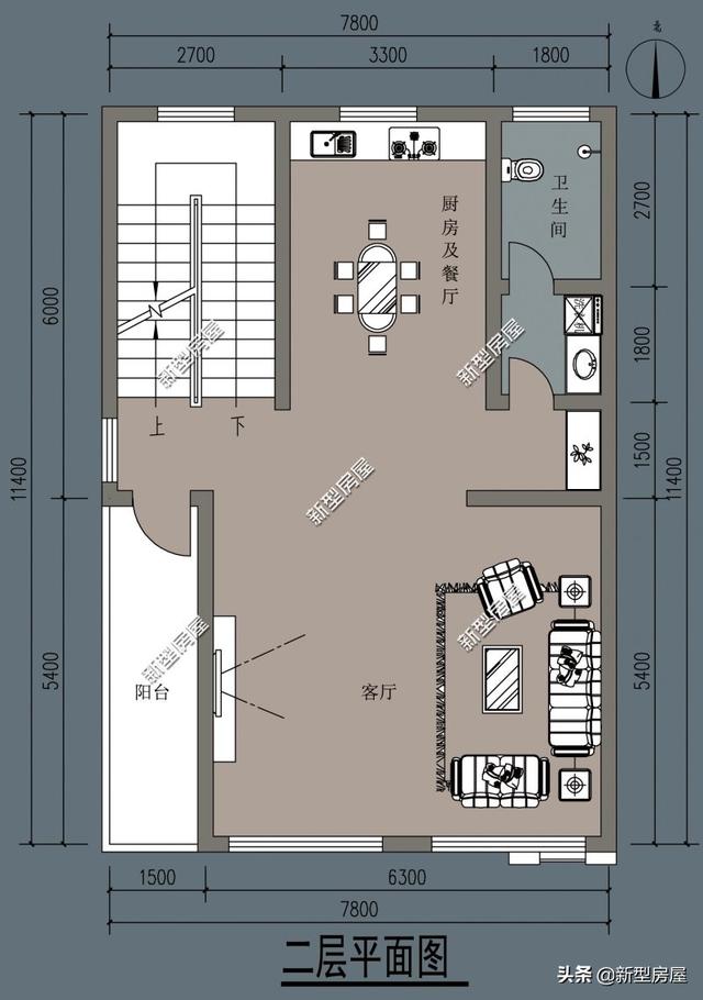 2022年农村自建房,开间7米,进深12米,起两层,怎么建好看?