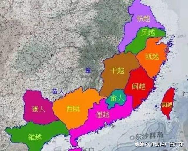 广东广西两广地区在秦国战将赵佗自立南越王之前,两广曾有哪些古国存在？