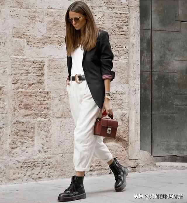 女生不喜欢穿高跟鞋，那么穿西装鞋子要怎么搭配？插图129