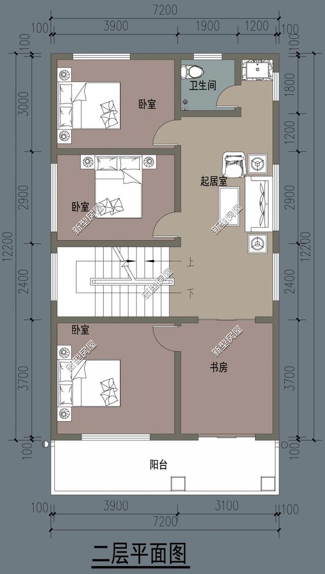 7m建築情況:共設5室 3廳 3衛 1廚 1活動室 6陽臺 1露臺外觀設計非