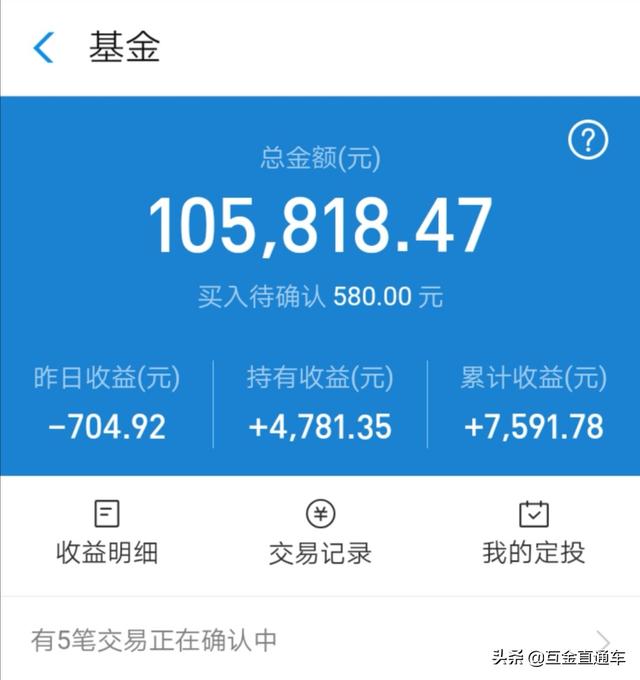 70000元放支付宝基金一年多了才赚1000多大家有生财之道吗