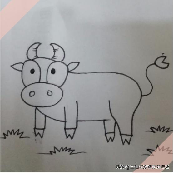 简笔画蜗牛,简笔画吃草的小牛的画法？