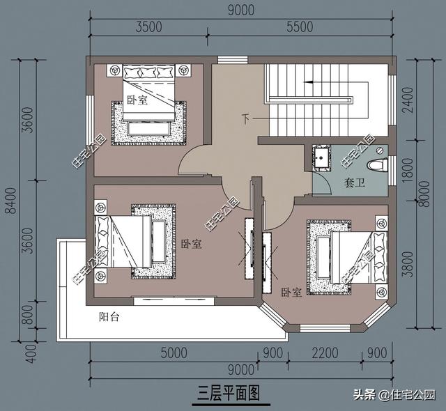 三层农村住宅设计图(普通三层楼房设计图农村)