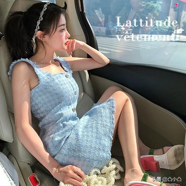 泫雅小短裙事件图片:淘宝上有哪些纯欲系的吊带裙？