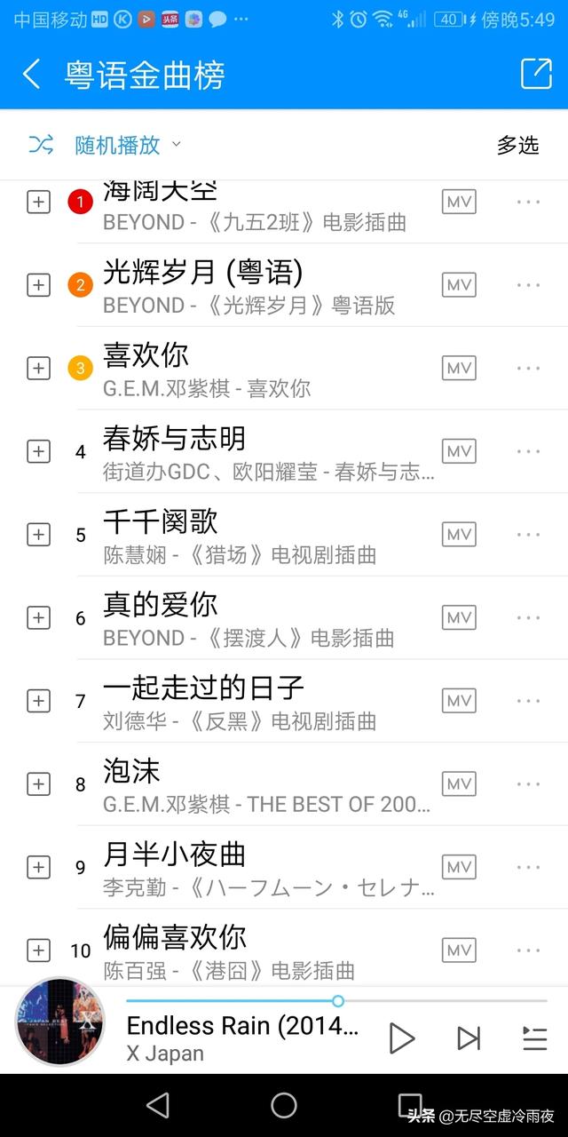 你觉得哪首粤语歌才是当之无愧的粤语歌之首？