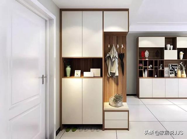 鞋柜放在入户门哪侧好,入户鞋柜深度能超过门框吗？