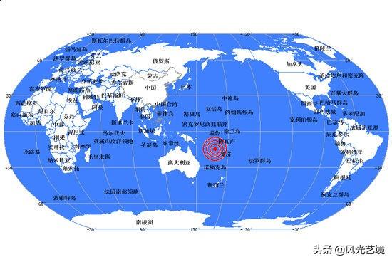 太平洋地图高清中文版图片