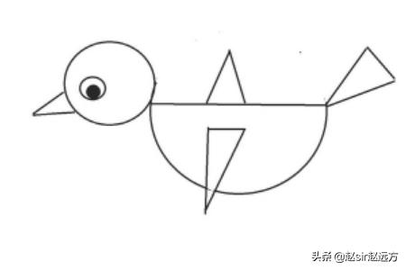关于鸟的手抄报 简单漂亮:几何图形画动物的简单方法？