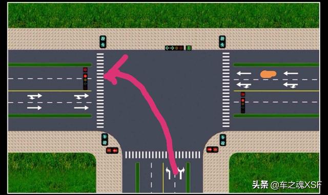 丁字路口右侧无道路红灯时不影响左转车辆的前提下是否可以直行