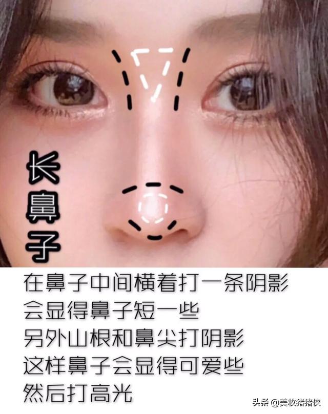 修容怎么画,鼻子比较塌，该怎么画鼻侧影？