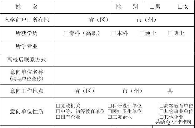 毕业生登记表怎么填，国家开放大学毕业生登记表怎么填