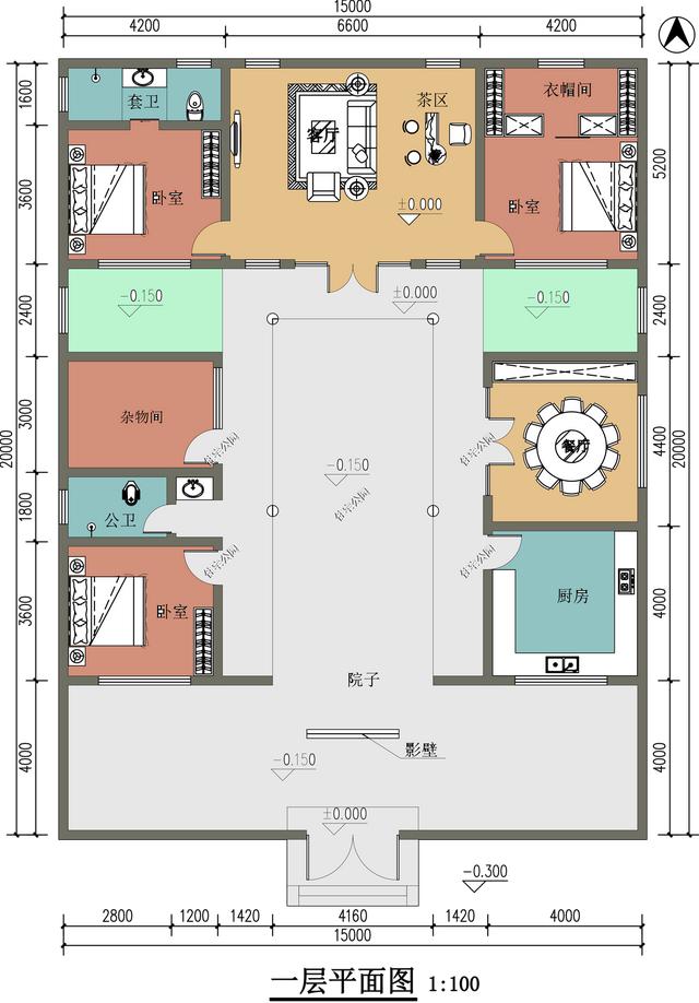 2022年我在农村有个小院,建一个房子,谁能帮我设计一下?