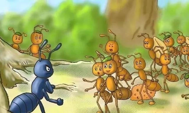 而且到了晚上,你去一棵树旁,也能观察到一群蚂蚁在树上爬上爬下