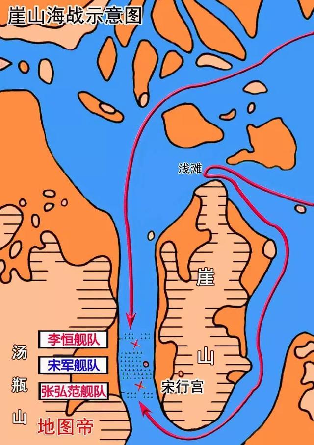海崖奔跳者 图片:崖山海战时，那么多士兵为什么不奋力斗争而是选择了跳海呢？
