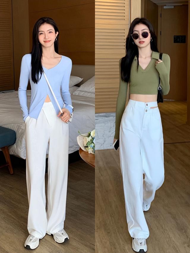 短衣服配什么裤子好看(短上衣高腰裤小个子显高显瘦穿搭)(3)