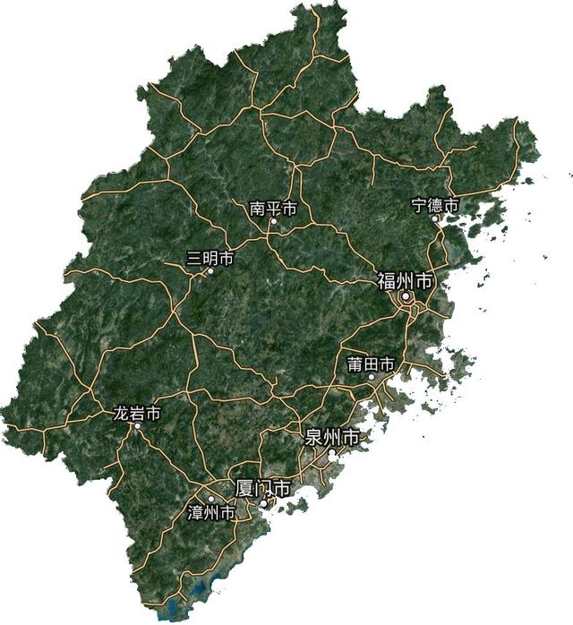 漳州地势图图片