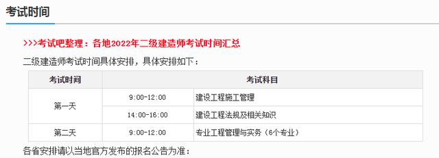 2022年二级建造师考试报名(二造考试时间2022报名)