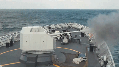 舰炮发射炮弹后，弹壳怎么处理？回收还是扔海里？插图71